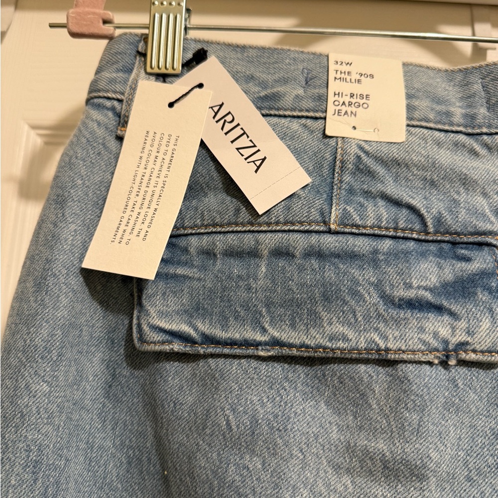 Aritza Denim Forum The 90s Millie Hi-rise Cargo Jean - Picture 5 of 5